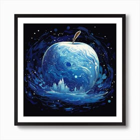 Apple In The Water Art Print