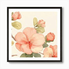 Watercolor Blossoms Art Print