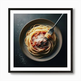 Spaghetti On A Plate 1 Art Print