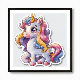 Unicorn Sticker 149 Art Print