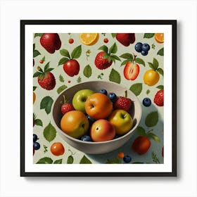 Gardener Summer Fruits Art Print 3 Art Print