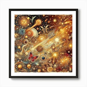 Fractal Halloween Fantasy 1 Art Print