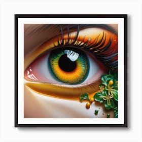 Eye Of Shamrock Art Print