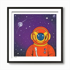 Astronaut Framed Print Art Print