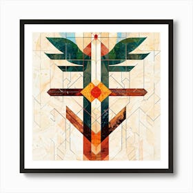 Native American Pattern Artwork Art Print