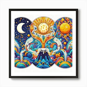 Psychedelic Painting 13 Art Print