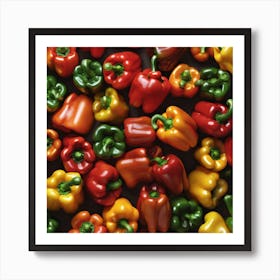 Bell Pepper As Background Perfect Composition Beautiful Detailed Intricate Insanely Detailed Octan (4) Art Print
