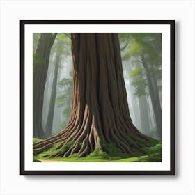 Tree In The Forest Art Print