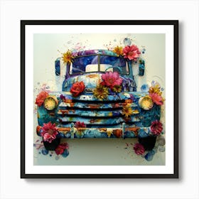 Floral Truck Art Print