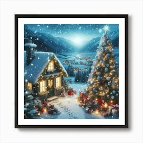 Christmas Village Art Print