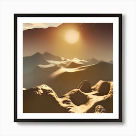 Desert Landscape 1 Art Print