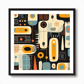 Abstract Geometric Pattern 44 Art Print