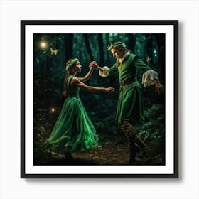 Dancing With Butterflies Art Print