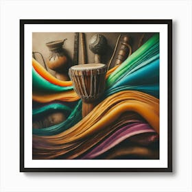 Djembe Stock Videos & Royalty-Free Footage Art Print