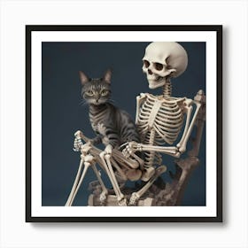 Do Not Disturb The Cat Art Print