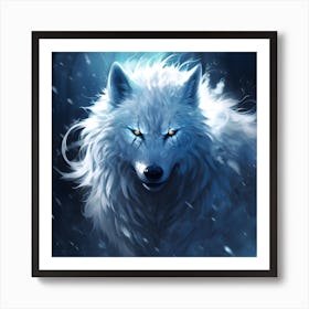 White Wolf 1 Art Print