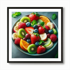 Fruit Salad In A Bowl 1 Art Print