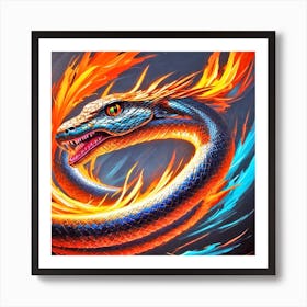 Fire Dragon 6 Art Print