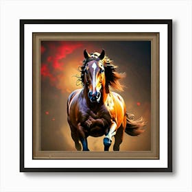 Horse Running Art Print