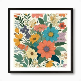 Bouquet Of Flowers 1 Art Print