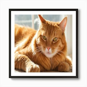 Orange Tabby Cat 2 Art Print