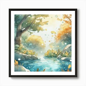 Autumn In The Forest 3 Art Print