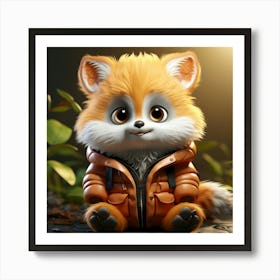 Cute Fox 33 Art Print