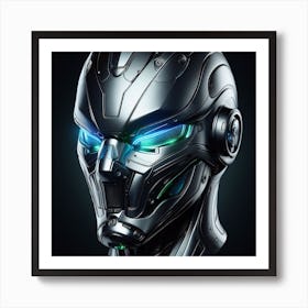 Robot Head Art Print