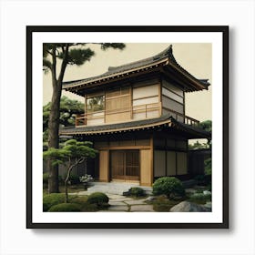 Japanese House Art Print 11 Art Print