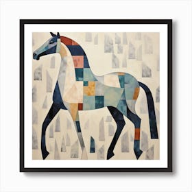 Abstract Equines Collection 36 Art Print