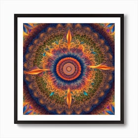 Psychedelic Mandala Poster