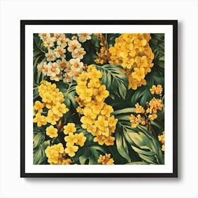 Tropical Flowers Art 4 Art Print