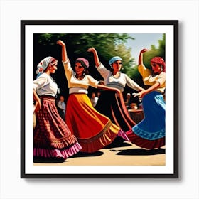Spanish gypsy woman Dancers Art Print
