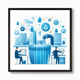 Water Management Art Print