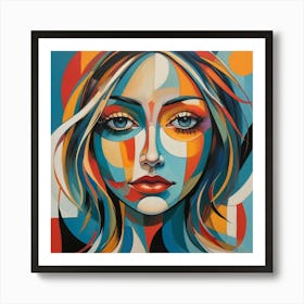 Wolman's Face paintings art print 1 Art Print