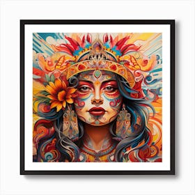 Mexican Woman Art Print