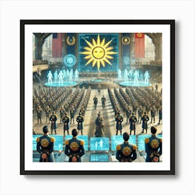 Solar Military Academies Converted Art Print