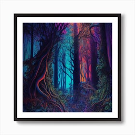 Fractal Forest Art Print