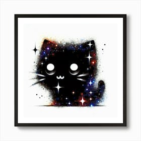 Feline Cat Creative Artwork Illustration 131 Art Print