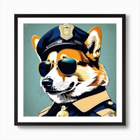 Police Dog 3 Art Print