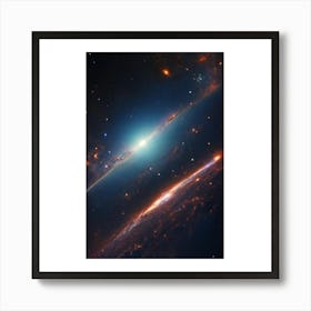 Galaxy And Stars Affiche