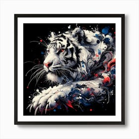 White Tiger 9 Art Print