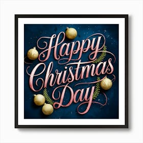 Happy Christmas Day 8 Art Print