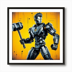 Iron Man Hammer Art Print