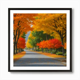 Autumn Trees Art Print