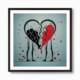 Still Love each Other "Heart" Art Print