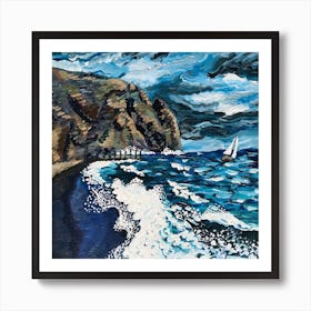 Shores Of Poseidon Square Art Print