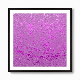 Magenta Aluminum Foil Art Print