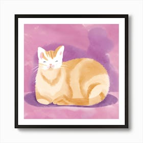 Orange Tabby Cat 2 Art Print