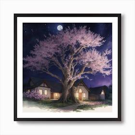 Cherry Blossom Tree 1 Art Print